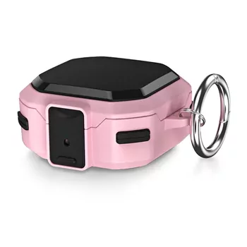 Microsonic Samsung Galaxy Buds Core Kılıf Darbeye Dayanıklı Sert Koruyucu + Askılık Pembe