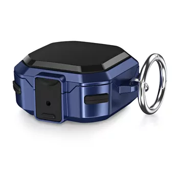 Microsonic Samsung Galaxy Buds Core Kılıf Darbeye Dayanıklı Sert Koruyucu + Askılık Lacivert