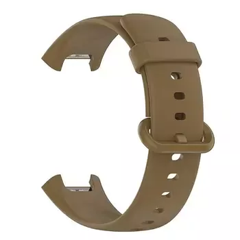 Microsonic Xiaomi Poco Watch Kordon, Silicone Sport Band Kahverengi