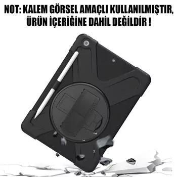 Microsonic Apple iPad Air 13 2025 Kılıf (A3268-A3269) Heavy Defender Siyah