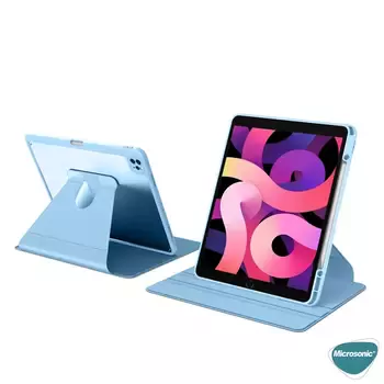 Microsonic Apple iPad Pro 12.9'' 2021 5. Nesil Kılıf (A2378-A2461-A2379-A2462) Regal Folio Mavi