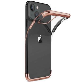 Microsonic Apple iPhone 13 Kılıf Skyfall Transparent Clear Rose Gold