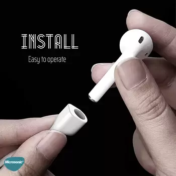 Microsonic Apple AirPods 1. Nesil / 2. Nesil Neck Rope Silicone Kırmızı