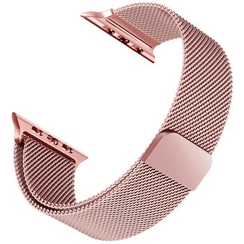 Microsonic Apple Watch SE 40mm Milanese Loop Kordon Rose Gold