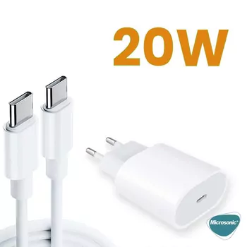 Microsonic Apple iPhone 17 Type-C To Type-C 2 in 1 Şarj Seti