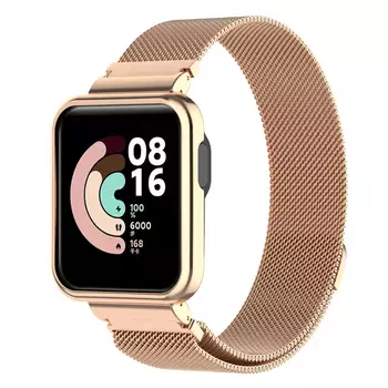 Microsonic Xiaomi Poco Watch Milanese Loop Kordon Rose Gold