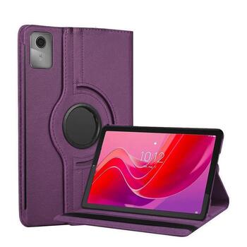 Microsonic Lenovo Tab M11 Kılıf 360 Rotating Stand Deri Mor