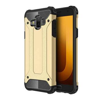 Caseup Samsung Galaxy J7 Duo Kılıf Tank Gold