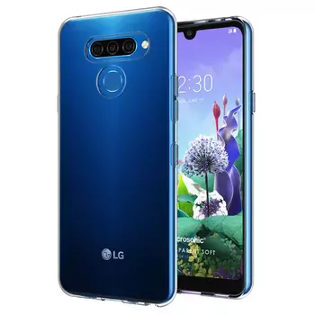 Microsonic LG K50 Kılıf Transparent Soft Beyaz