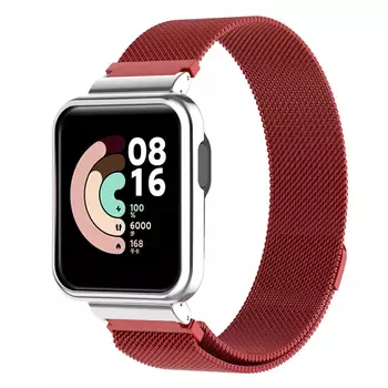 Microsonic Xiaomi Poco Watch Milanese Loop Kordon Kırmızı