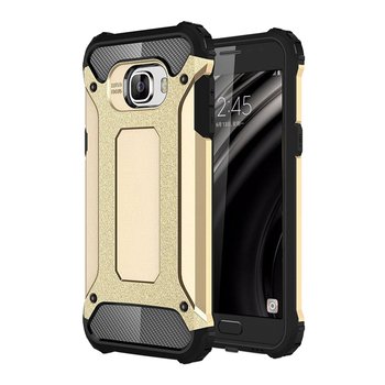 Microsonic Samsung Galaxy C7 Kılıf Rugged Armor Gold