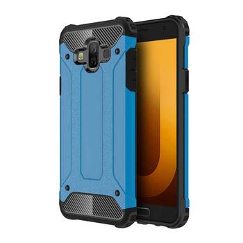 Caseup Samsung Galaxy J7 Duo Kılıf Tank Mavi