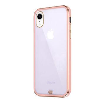 Microsonic Apple iPhone XR Kılıf Laser Plated Soft Pembe