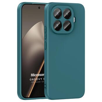 Microsonic Xiaomi 15T Pro Kılıf Groovy Soft Koyu Yeşil