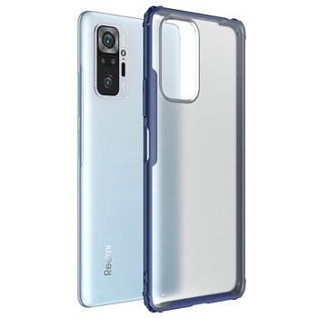 Microsonic Xiaomi Redmi Note 10 Pro Max Kılıf Frosted Frame Lacivert