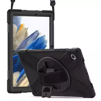 Microsonic Samsung Galaxy Tab A8 X200 Kılıf Heavy Defender Siyah