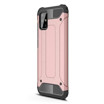 Microsonic Samsung Galaxy A71 Kılıf Rugged Armor Rose Gold