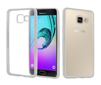 CaseUp Samsung Galaxy A7 2016 Lazer Kesim Silikon Kılıf Gümüş