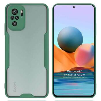 Microsonic Xiaomi Redmi Note 10S Kılıf Paradise Glow Yeşil