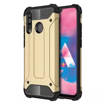 Microsonic Samsung Galaxy M30 Kılıf Rugged Armor Gold