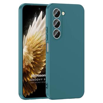 Microsonic TECNO Spark 40 Pro Kılıf Groovy Soft Koyu Yeşil