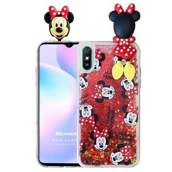 Microsonic Xiaomi Redmi 9A Kılıf Cute Cartoon Minnie Mouse