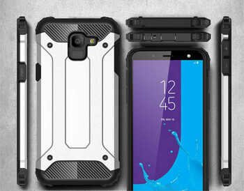 Caseup Samsung Galaxy J6 Kılıf Tank Gümüş