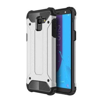 Caseup Samsung Galaxy J6 Kılıf Tank Gümüş