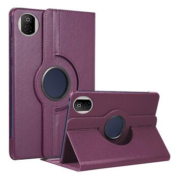 Microsonic Honor Pad X7 Kılıf 360 Rotating Stand Deri Mor