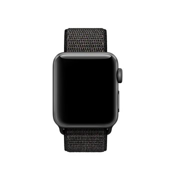 Microsonic Apple Watch 3 42mm Nylon Loop Kordon Siyah