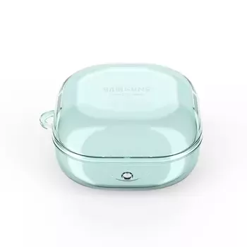 Microsonic Samsung Galaxy Buds Core Kılıf Askı Aparatlı Transparan Silikon Mavi