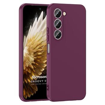 Microsonic TECNO Spark 40 Pro Kılıf Groovy Soft Mor