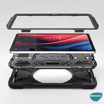 Microsonic Lenovo Tab M11 Kılıf Heavy Defender Siyah