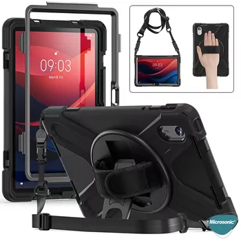 Microsonic Lenovo Tab M11 Kılıf Heavy Defender Siyah