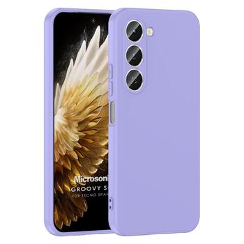 Microsonic TECNO Spark 40 Pro Kılıf Groovy Soft Lila