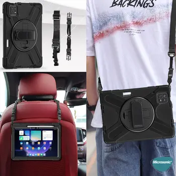 Microsonic Xiaomi Redmi Pad 2 Kılıf Heavy Defender Siyah