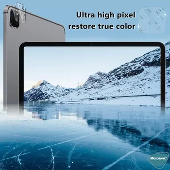 Microsonic Apple iPad Pro 13 2024 (A2925-A2926) Kamera Lens Koruma Camı V2 Siyah