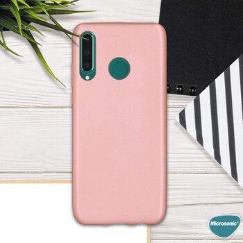 Microsonic Huawei Y6P Kılıf Matte Silicone Lacivert