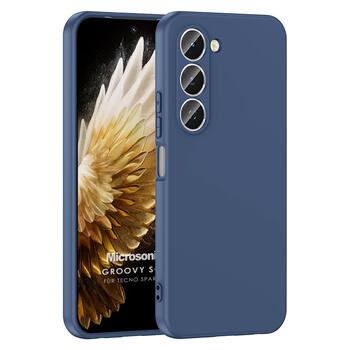 Microsonic TECNO Spark 40 Pro Kılıf Groovy Soft Lacivert