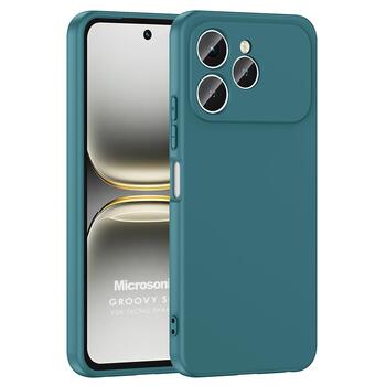 Microsonic TECNO Spark 40 Kılıf Groovy Soft Koyu Yeşil