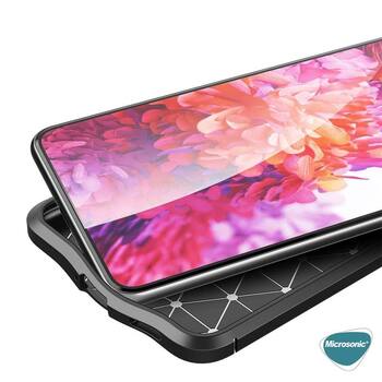 Microsonic Samsung Galaxy S22 Plus Kılıf Deri Dokulu Silikon Lacivert