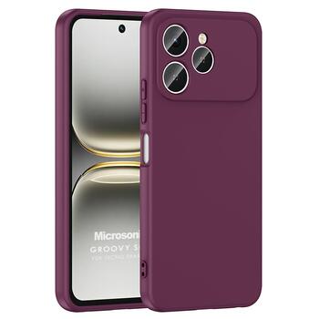 Microsonic TECNO Spark 40 Kılıf Groovy Soft Mor