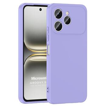 Microsonic TECNO Spark 40 Kılıf Groovy Soft Lila