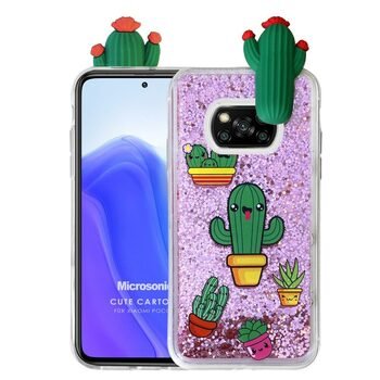 Microsonic Xiaomi Poco X3 Pro Kılıf Cute Cartoon Kaktüs