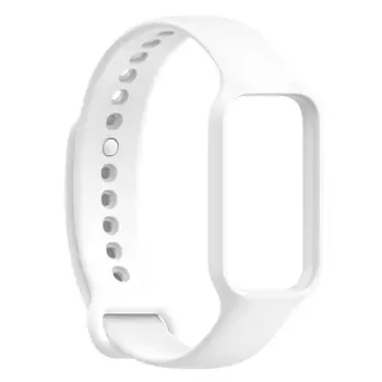 Microsonic Xiaomi Smart Band 8 Active Kordon, Silicone Sport Band Beyaz