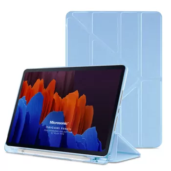 Microsonic Samsung Galaxy Tab S10 FE Plus Kılıf Origami Pencil Mavi