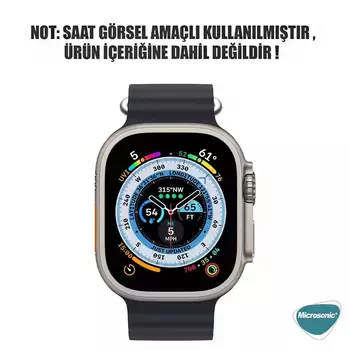 Microsonic Apple Watch Series 7 41mm Kordon Ocean Band Beyaz