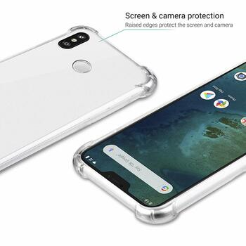 Microsonic Xiaomi Mi A2 Lite Kılıf Anti Shock Silikon Şeffaf