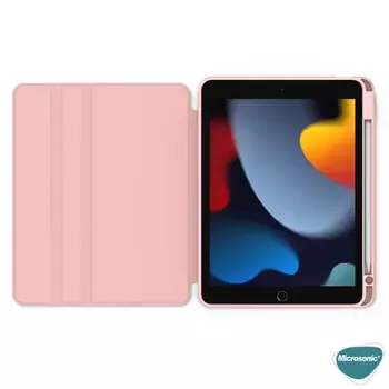 Microsonic Apple iPad 10.2'' 9. Nesil Kılıf (A2602-A2604-A2603-A2605) Regal Folio Pembe