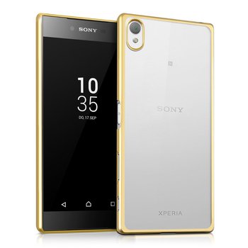 Microsonic Sony Xperia Z5 Kılıf Skyfall Transparent Clear Gold